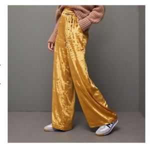 Free Press Marigold Velour Pants